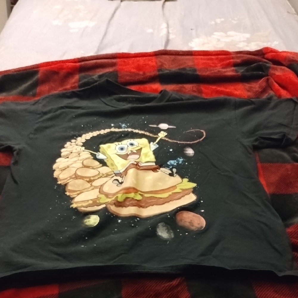 Nickelodeon SpongeBob Black Space Adventure T-Shirt